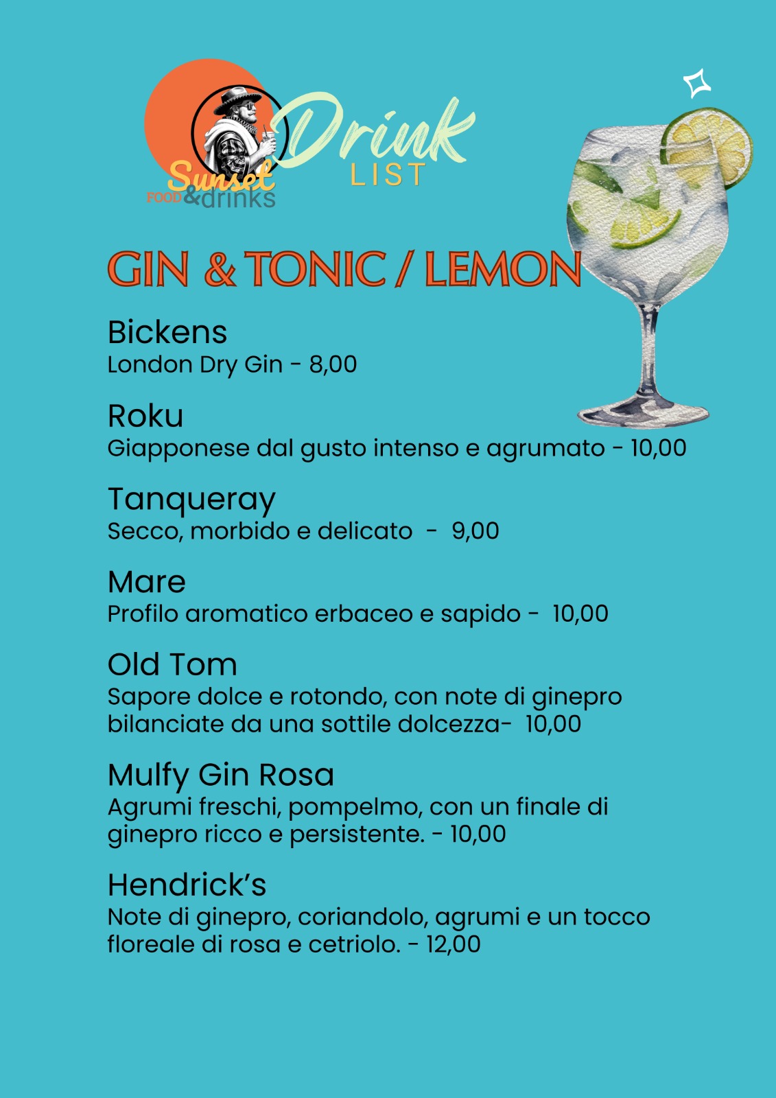 Drink List